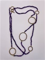 Collana Daniela De Marchi Donna Carezza in Ottone Ametista CL5658 OVI